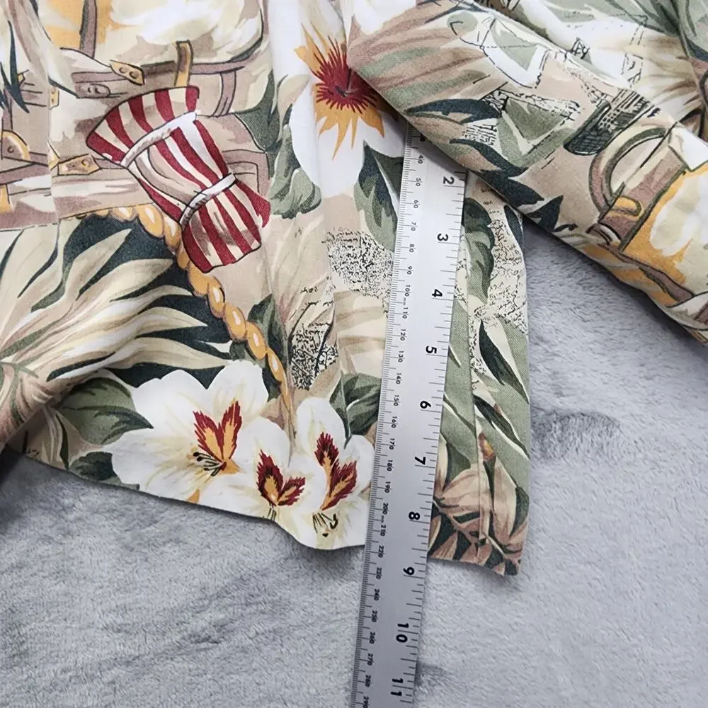 Vintage Alfred Dunner‎ Shorts Womens 12 PETITE Floral Tropical Pull On Loose Fit